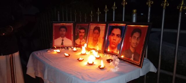 5 மாணவர்கள் படுகொலையின் 19வது ஆண்டு நினைவேந்தல்