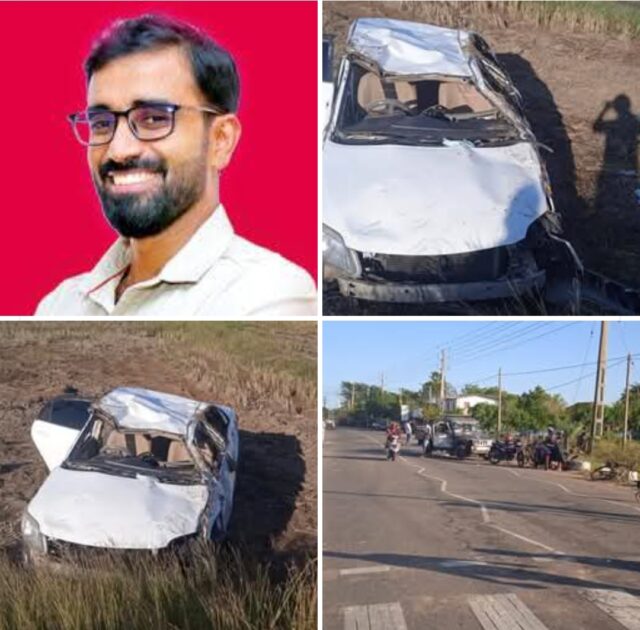 நாடாளுமன்ற உறுப்பினர் இளங்குமரன் விபத்துக்குள்ளான நிலையில் யாழ் . போதனாவில் அனுமதி Screenshot 2025 02 15 17 58 36 167 com.facebook.katana edit.jpg